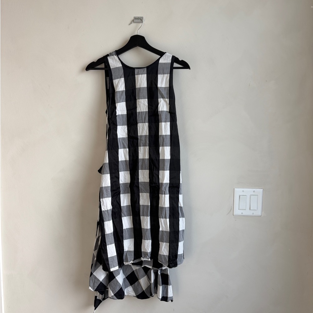 rag & bone Black and White Checkered Mini Dress